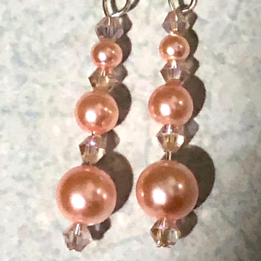 Rose Pearl Earrings